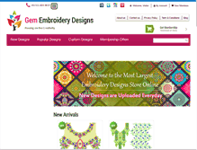 Tablet Screenshot of gemembroiderydesigns.com